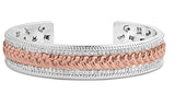 Montana Silversmiths High Prairie Cuff Bracelet | Silver & Rose Gold Western