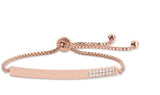 Montana Silversmiths Rose Saloon Bar Bracelet | Rose Gold Bolo Style Western