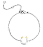 Montana Silversmiths Lucky Harmony Bracelet | Silver & Gold Crystal Western