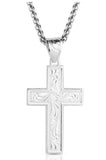 Montana Silversmiths Granite Peak Cross Necklace | USA Made Men's Western Faith