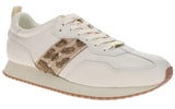 Ariat Ranch Runner Trainer | Women's Bright Cream & Gilded Leopard Hair-On Casual Sneaker