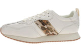 Ariat Ranch Runner Trainer | Women's Bright Cream & Gilded Leopard Hair-On Casual Sneaker