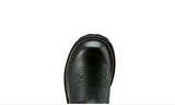 Close-up view of the toe of Ariat Fatbaby Black Western Boot showcasing its sleek design and stitching details.
