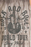 Rock & Roll Denim 'Stay Wild' Graphic Print Sleeveless Muscle Tank Top BW20T08888