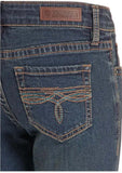 Rock & Roll Denim Girls' Bootcut Jeans – Dark Vintage Wash