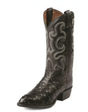 Tony Lama Men's Lintel Black Full Quill Ostrich Western Boot