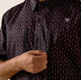 Ariat Men's Printed VentTEK Classic Fit Western Shirt featuring mesh panels and stylish pattern.