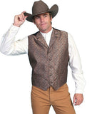 Scully Men's Brown Paisley Western Vest – RW129