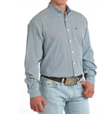 Cinch Men's ArenaFlex Long Sleeve Button-Down Shirt in print, ideal for style and performance on the ranch.