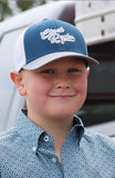 Cinch Boy's Snapback Trucker Cap – Teal & Gray