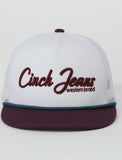 Cinch Men's Cinch Jeans Embroidered Snapback Trucker Cap – White/Purple/Teal