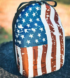 Red Dirt Hat Co. American Flag Hard Shell Cap Carrier – Holds 4 Caps