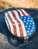 Red Dirt Hat Co. American Flag Hard Shell Cap Carrier – Holds 4 Caps