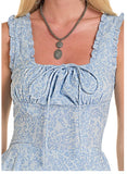 Rock & Roll Denim Women's Flower Print Tiered Dress