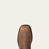 Ariat WorkHog XT Patriot Waterproof Carbon Toe Work Boot showcasing the detailed toe design.