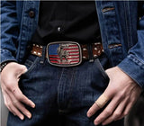 Montana Silversmiths America Loves Bull Riding PBR Belt Buckle
