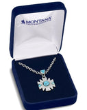 Montana Silversmiths Southwestern Sun Turquoise Pendant Necklace
