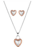 Montana Silversmiths Love You Lots Heart Necklace & Earring Set