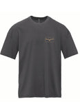 Kimes Ranch Men's Camo Crest Short Sleeve Graphic Tee – Graphite Black