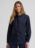 Wrangler Women's Denim Bow Snap Shirt