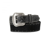 Nocona Men's Rough Black Billet Leather Belt