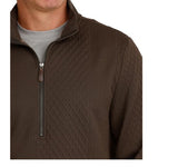 Cinch Men's Cable Knit 1/2 Zip Pullover - Brown