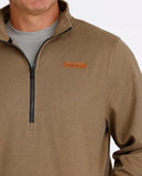 Cinch Men's 1/2 Zip Pullover - Light Brown
