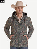 Rock & Roll Denim Camo Soft Shell Fleece Hooded Jacket