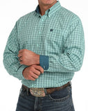 Cinch Men's Long Sleeve Geometric Shirt