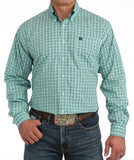 Cinch Men's Long Sleeve Geometric Shirt