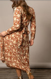 Kimes Ranch Georgia Dress – Burnt Red Floral Western Dress