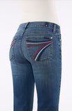 7 For All Mankind Dojo Tailorless Flare Jeans – Royalty Wash