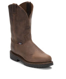 Justin Men's Balusters 11" Pull-On Work Boot – Bay Gaucho | Style 4444