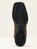 Ariat Hybrid Ranchwork waterproof Western work boot sole showing traction features and durability.