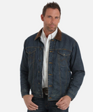 Wrangler Men's Concealed Carry Blanket Lined Denim Jacket | Denim/Charcoal
