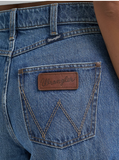 Wrangler Womens High Rise Wide Leg Jean Western Fashion