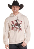 Rock & Roll Cowboy Natural 'Shut Up' Bronco Western Hoodie