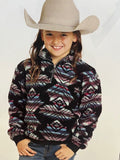 Rock & Roll Girls Printed Sherpa Pullover