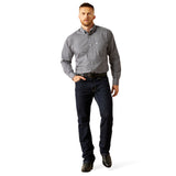 Ariat Wrinkle Free Classic Douglas Dark Blue Mens Shirt 10058950