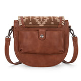 Wrangler Southwestern Print Saddle Bag - Brown