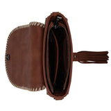 Wrangler Southwestern Print Saddle Bag - Brown