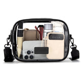 Wrangler Clear Crossbody Bag/Stadium Bag - Black