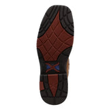Twisted X Women\'s 11" Waterproof Alloy Toe Western Work Boot outsole design with traction pattern.