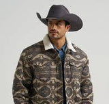 Men's Wrangler® Sherpa Lined Jacquard Print Jacket