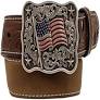 Nocona Western Belt Boys Flag 1 1/4" Distress