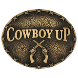 Montana Silversmiths Cowboy Up Attitude Buckle