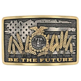 Montana Silversmiths Be the Future FFA Attitude Buckle featuring FFA logo and wheat design.