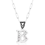 Western Initial Necklace Letter B
