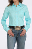 CINCH - Women's Solid Button-Down Western Shirt - Turquoise MSW9164244