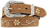 Nocona Rhinestone/Floral Embroidery Western Nocona Womens Belts